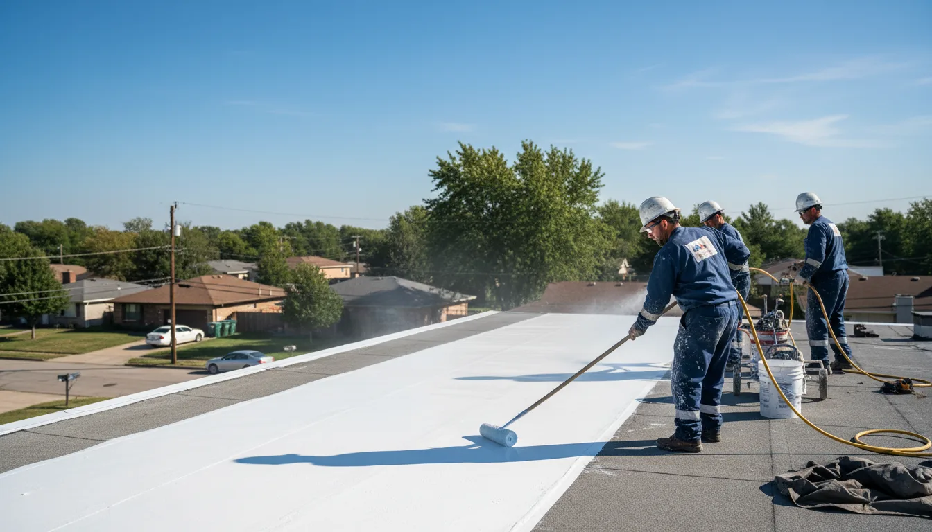 Commercial roof coating in Sheakleyville, PA near me